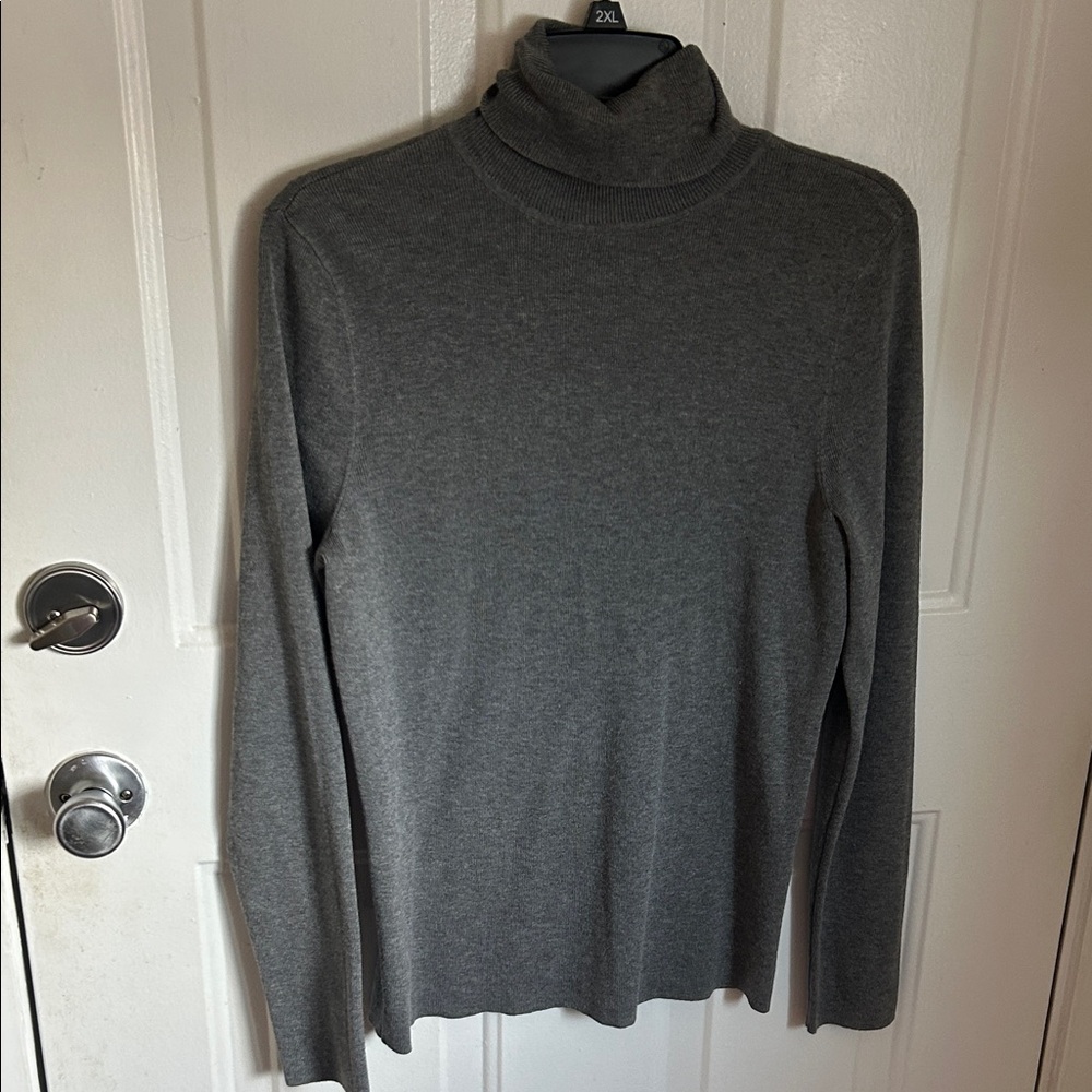 Chico's Charcoal Turtleneck Sweater